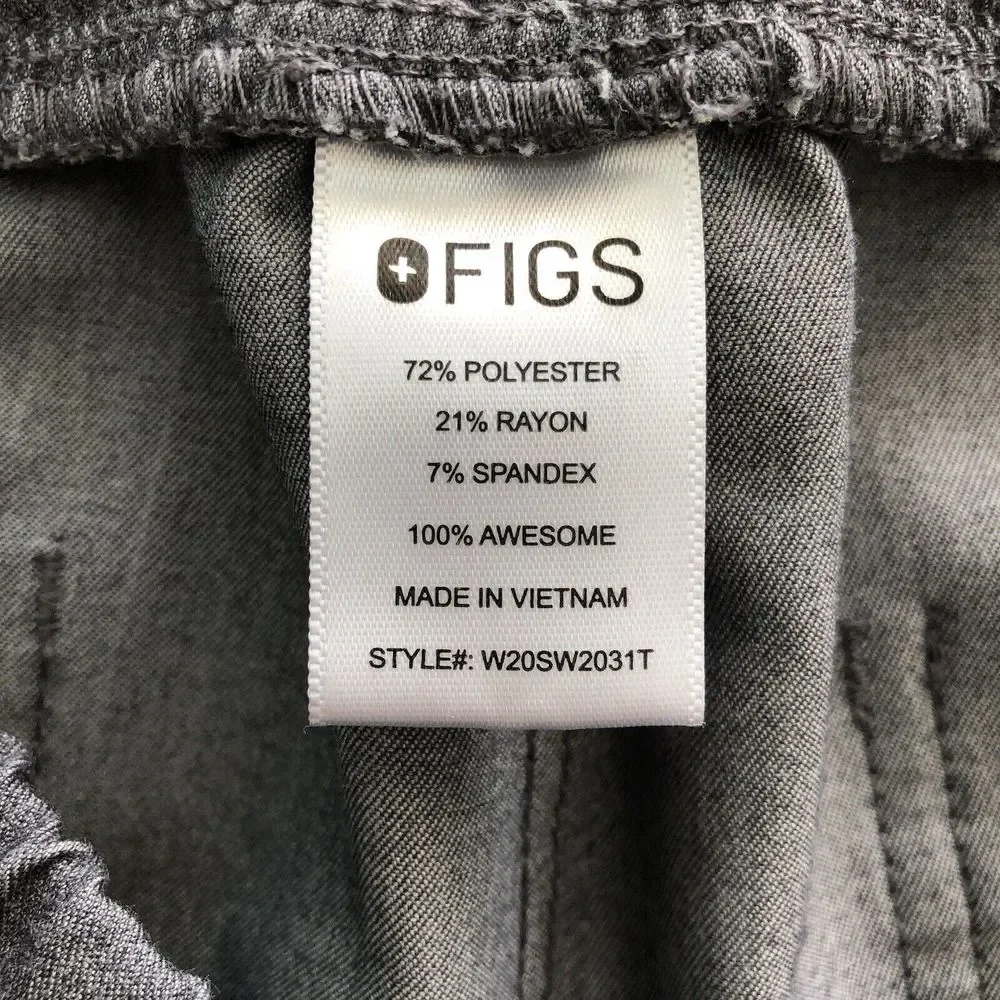 FIGS Gray Technical Collection Shirt Jogger Scrub Set Women's Large - Picture 12 of 16